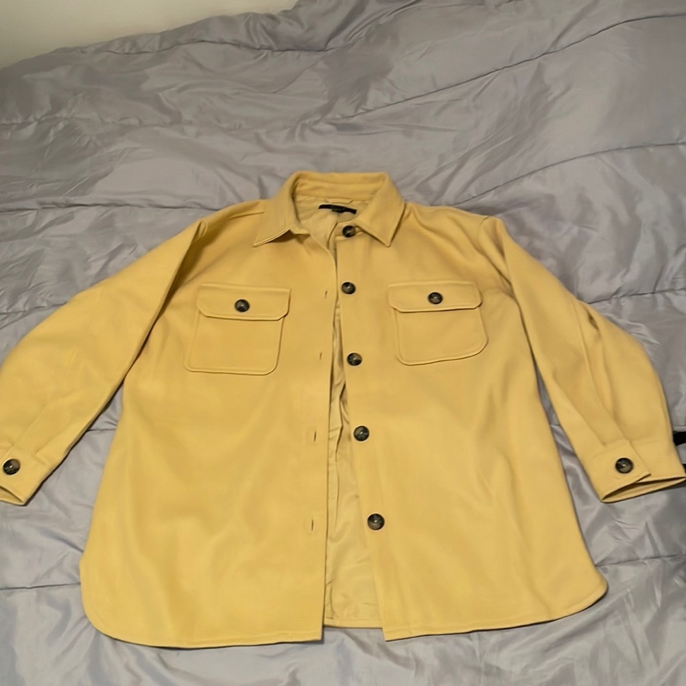 Forever 21 Yellow button up jacket